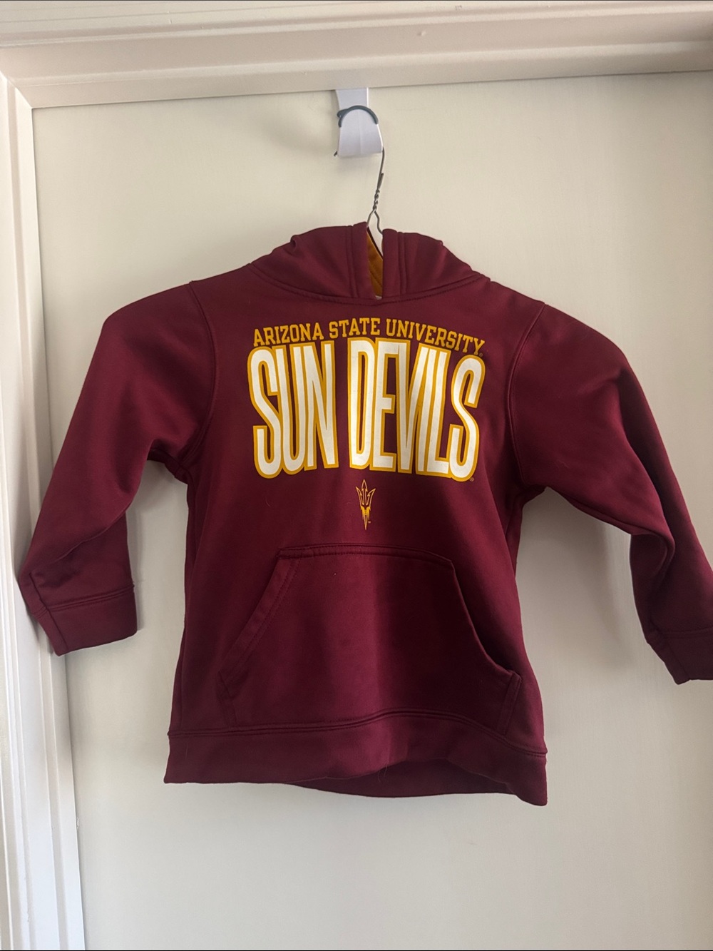 Pro Edge Maroon and Gold Arizona State Sun Devils Kids Hoodie